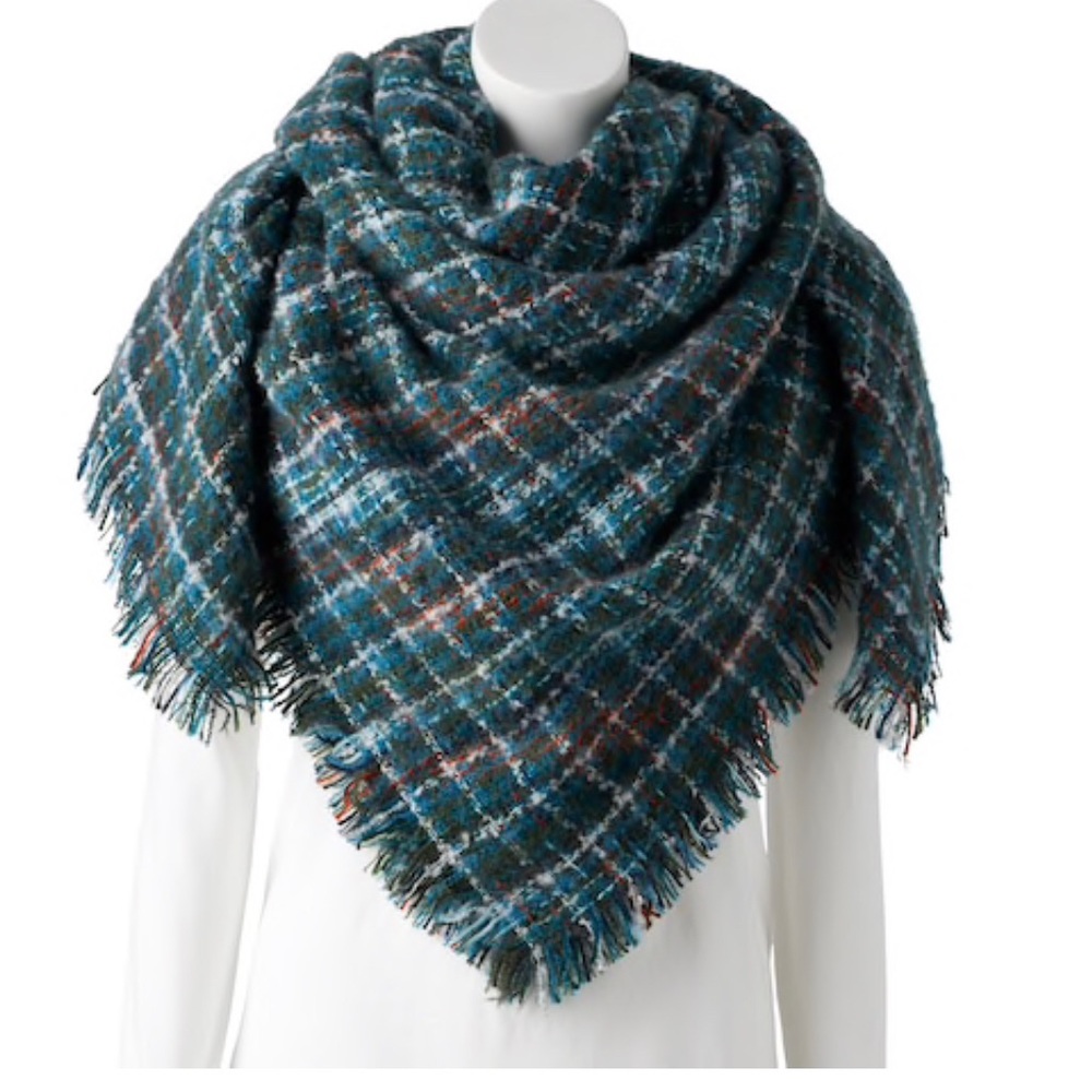 Women’s Apt 9 Micro Plaid Blanket Scarf